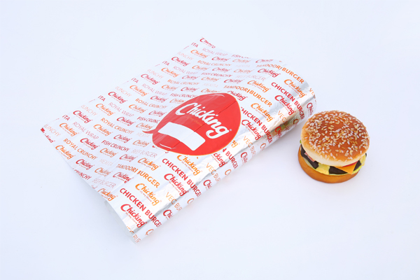 Custom Printed Food Grade Laminated Aluminium Foil Paper for burger